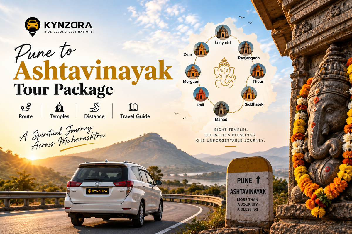 Pune to Ashtavinayak tour package with route map and Ganpati temples