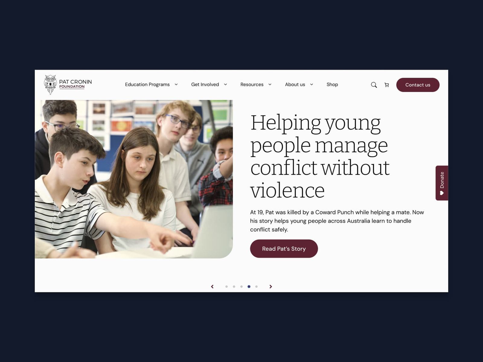 Spencehouse client Pat Cronin Foundation