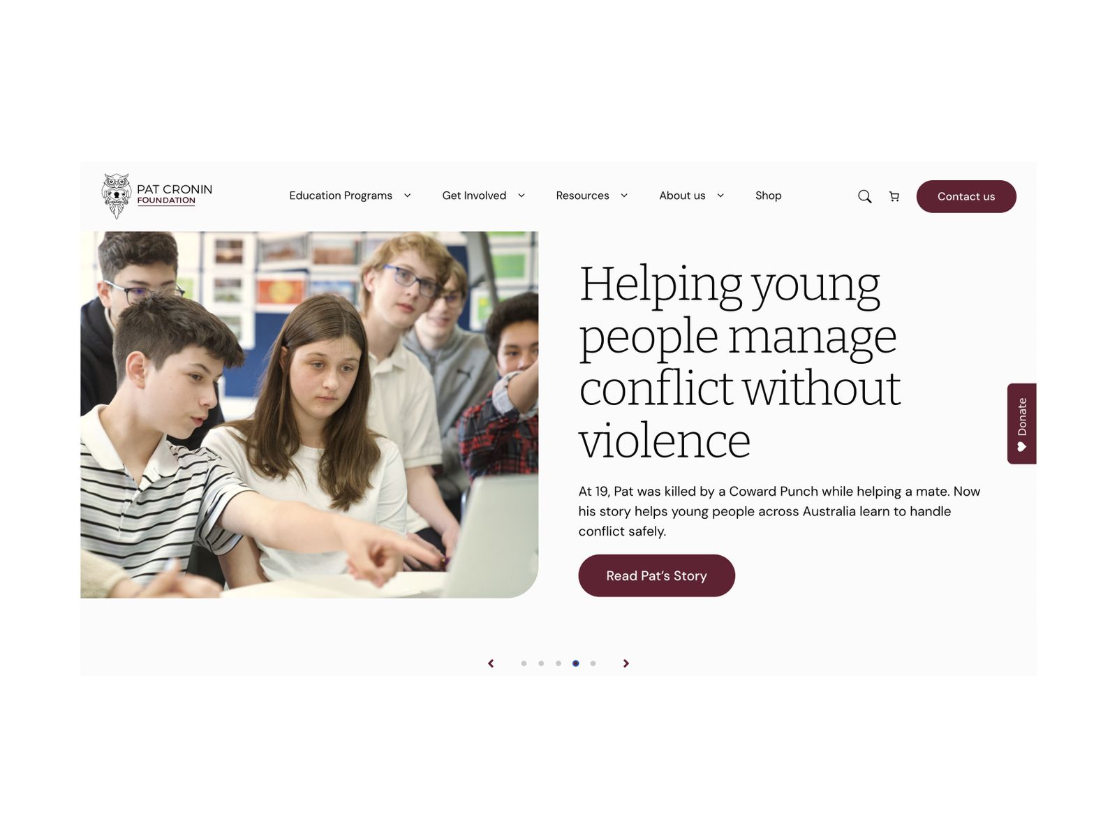 Spencehouse client Pat Cronin Foundation