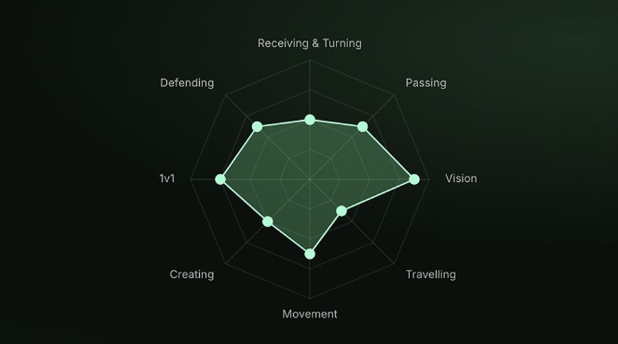 Data visualisation app for football player annual review.