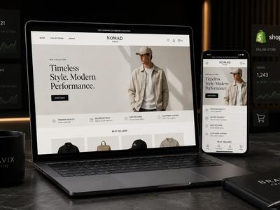 Shopify ile profesyonel e-ticaret sitesi tasarımı ve mobil alışveriş deneyimi