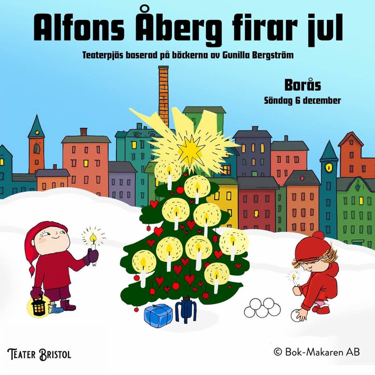Affisch: Alfons Åberg firar jul