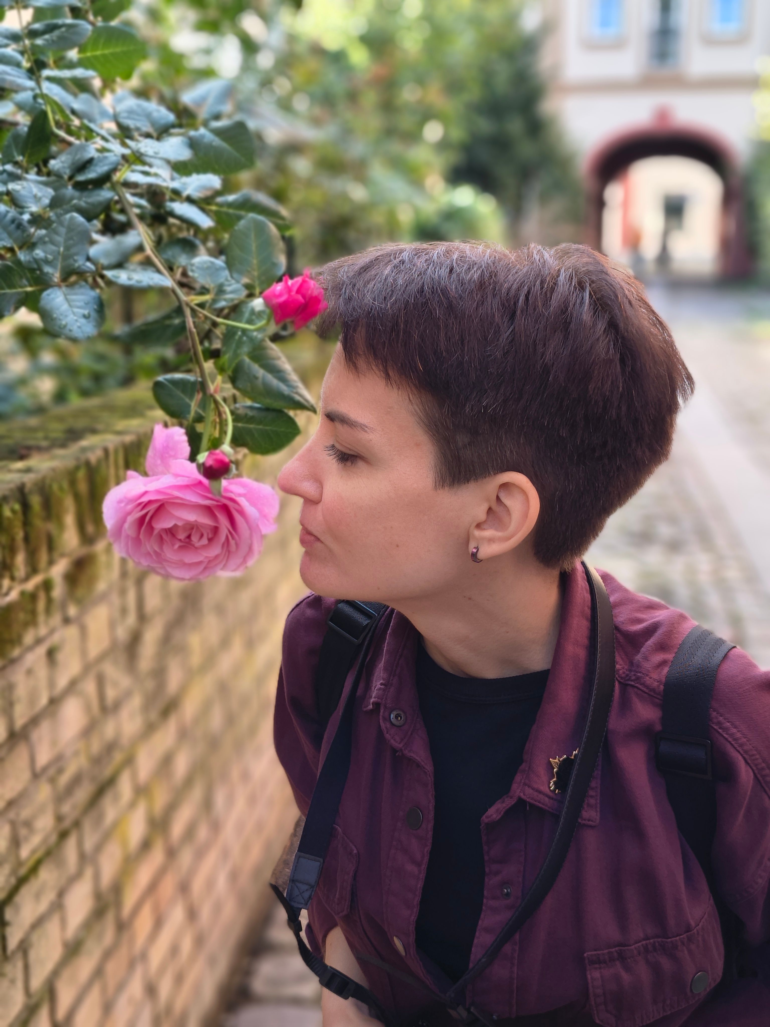 Alina Kupershtein with flower