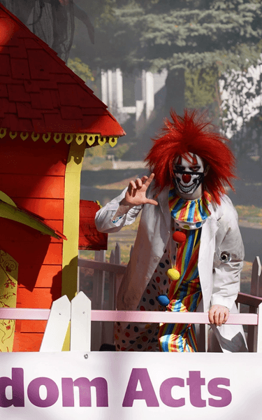 A scary clown