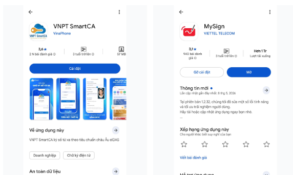 SmartCA và MySign