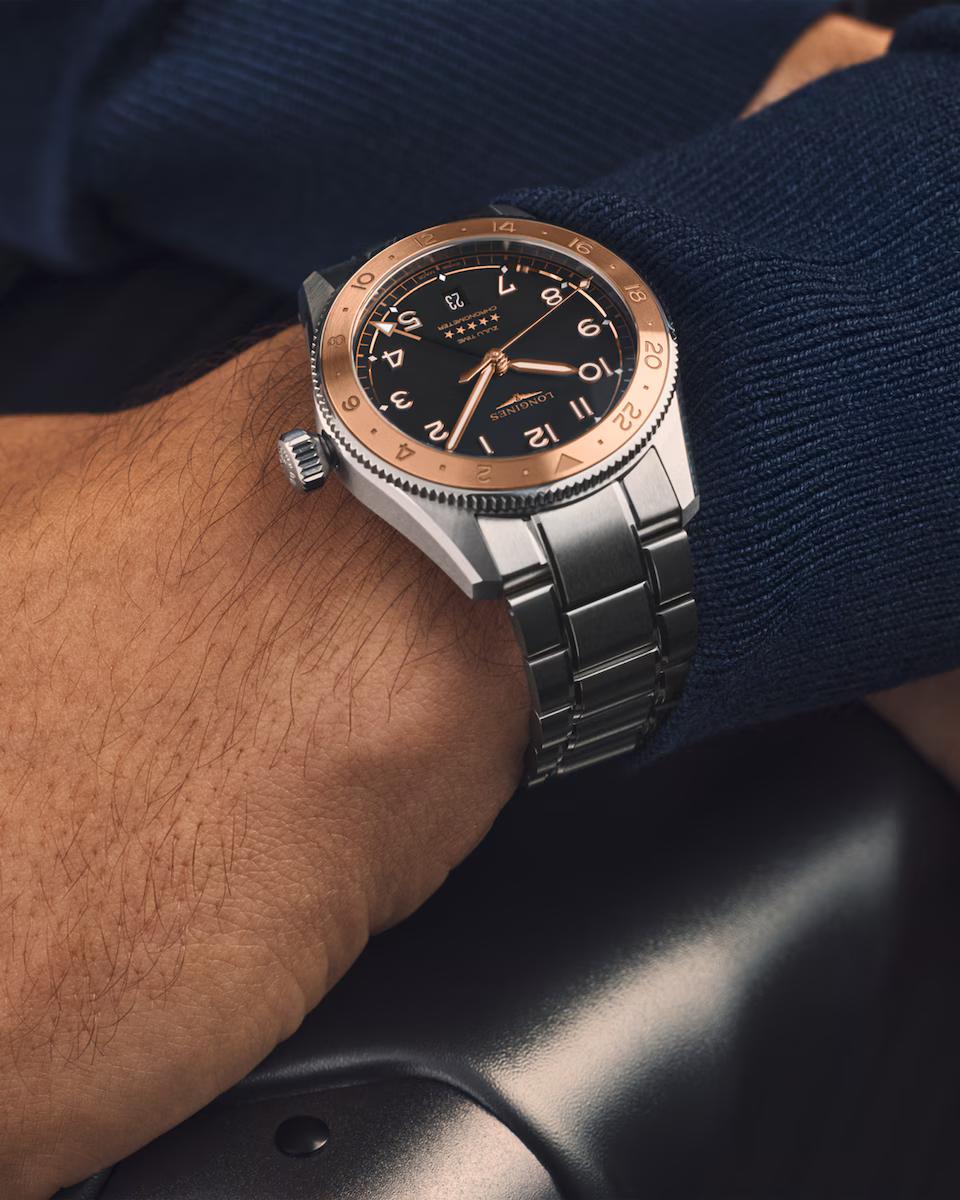 Longines Silver and While dial Watch Image