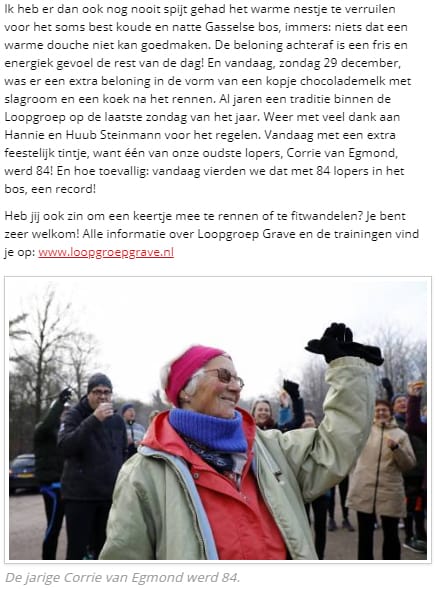 Choco en Corrie in de krant - foto 2