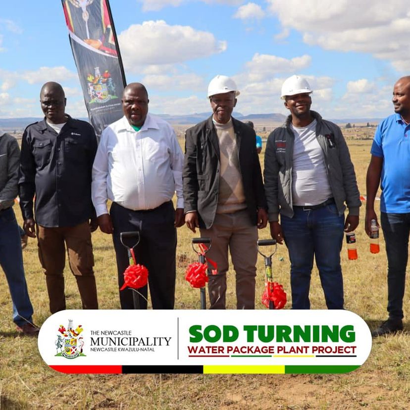 Sod turning water package plant project