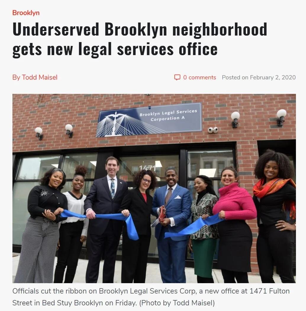 AMNY-Underserved Brooklyn neighborhood gets new legal services office