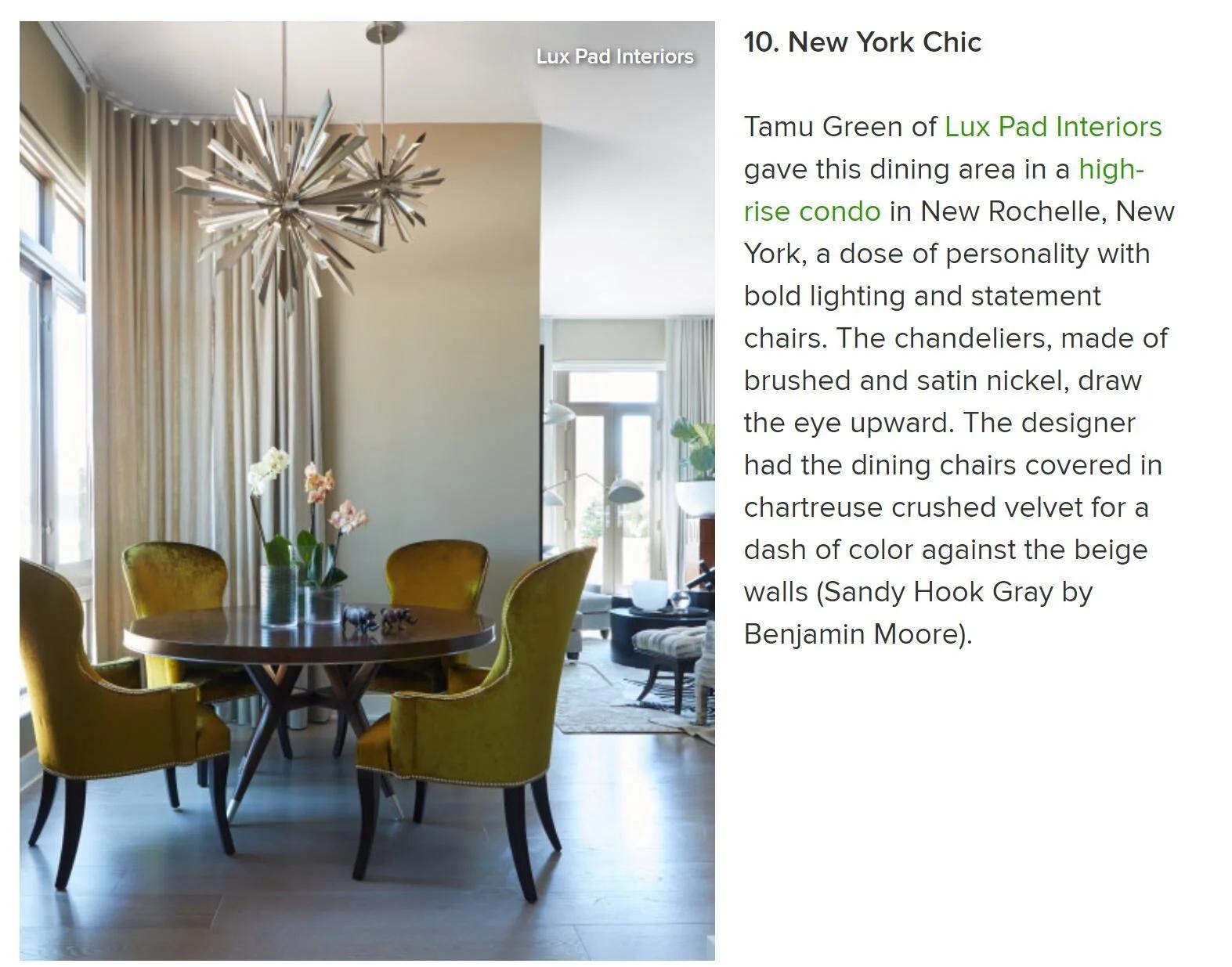 The 10 Most Popular Dining Rooms in 2020
