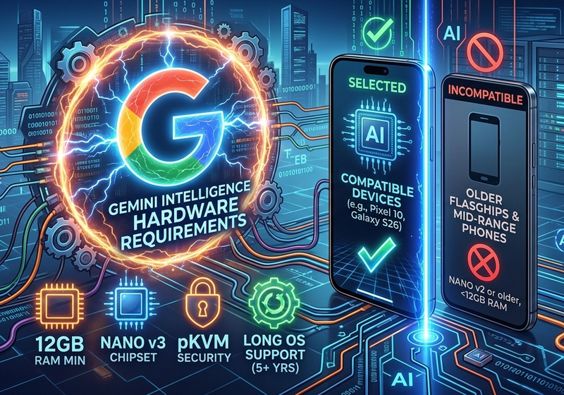 Gemini Intelligence Hardware Requirements Are Steep