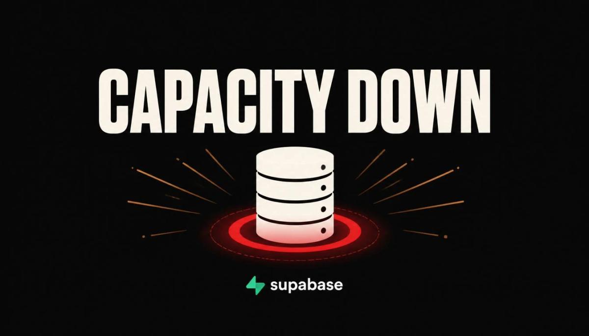 Supabase Capacity Outage: What Broke and Who's Affected