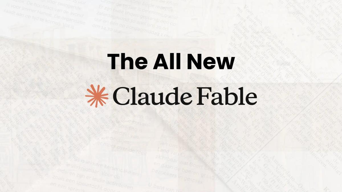Claude Fable 5 Is Out: Anthropic's First Public Mythos Model