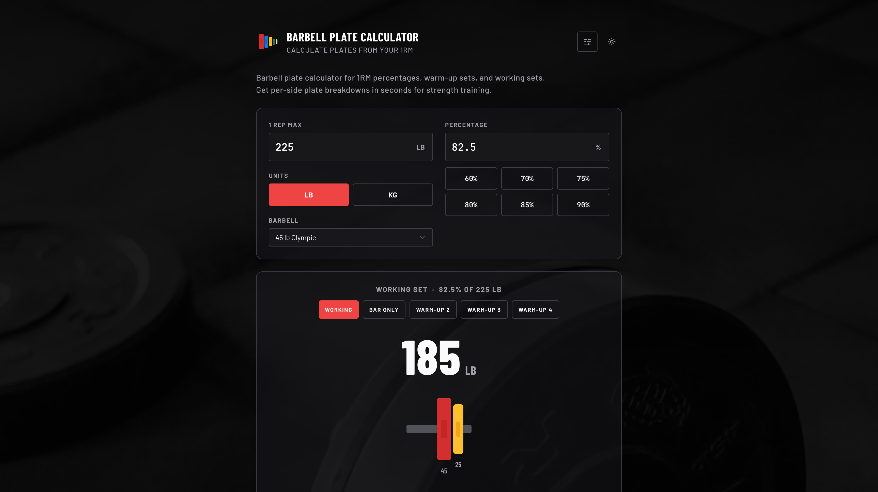 Barbell Plate Calculator