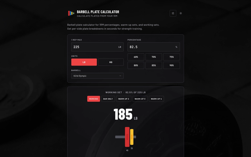 Barbell Plate Calculator