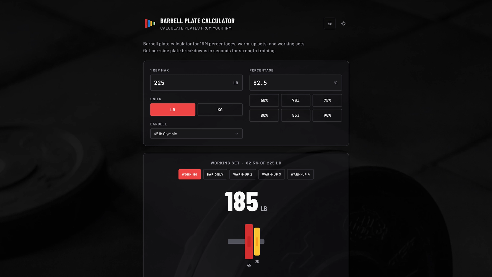 Barbell Plate Calculator