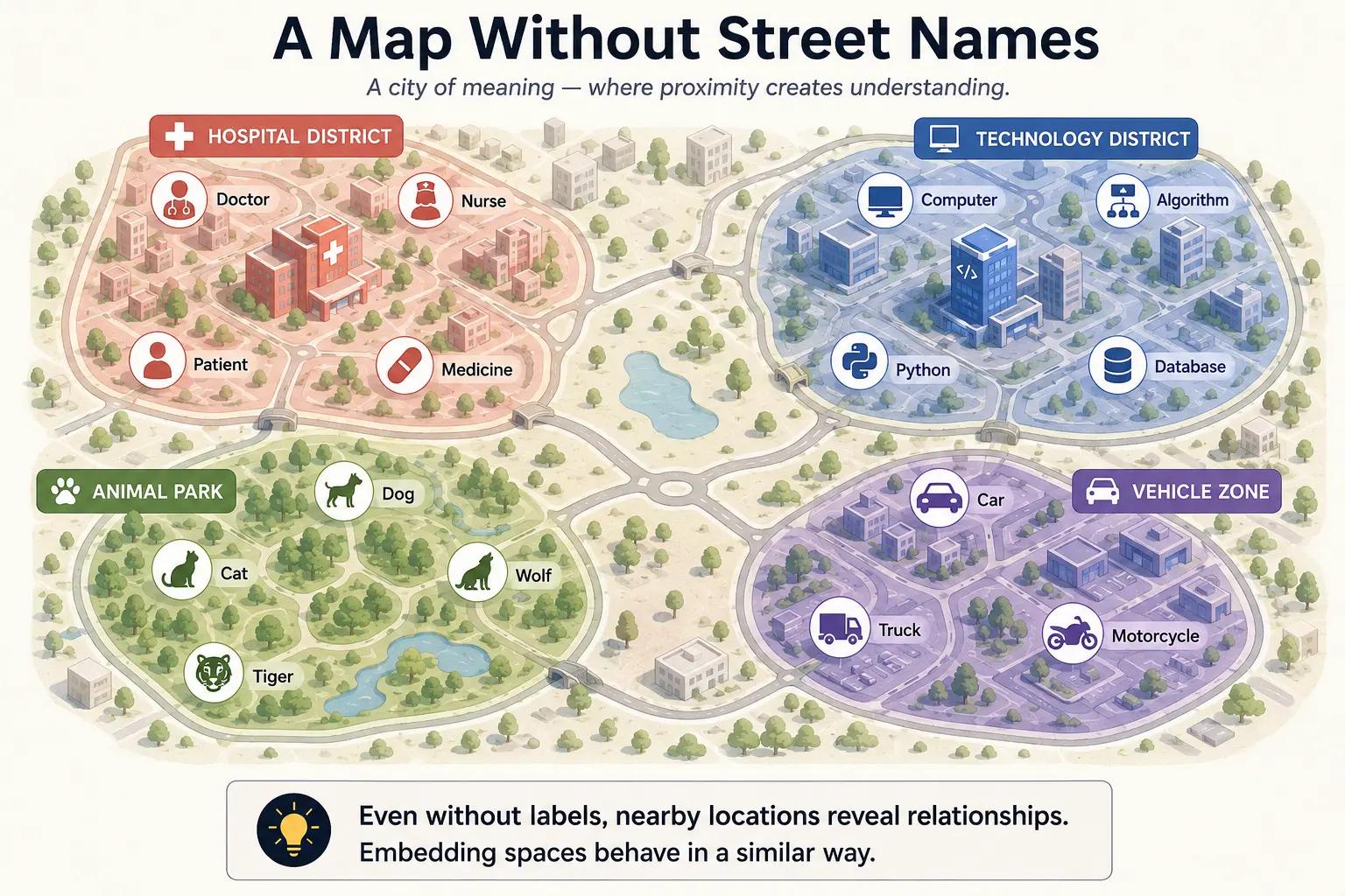 Geometry in Embeddings