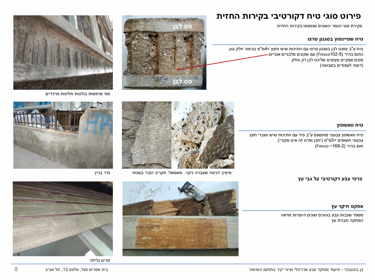 סקר מרקמי טיח דקורטיבי