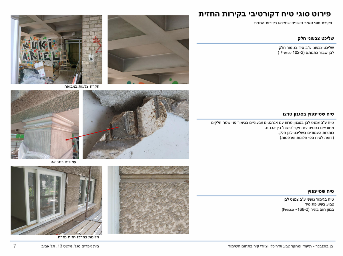 סקר מרקמי טיח דקורטיבי
