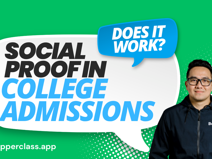 Social Proof in College Admissions Works!