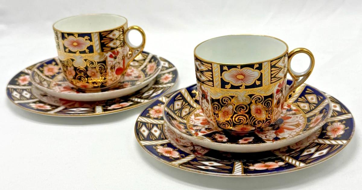 Royal Crown Derby Old Imari 2451 Cup & Saucer Pair | Ancestral