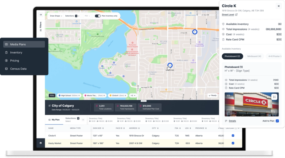 A compilation of screen UI