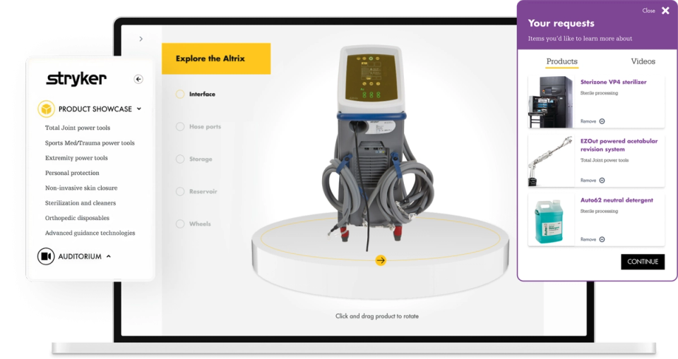 Stryker software demo mockup