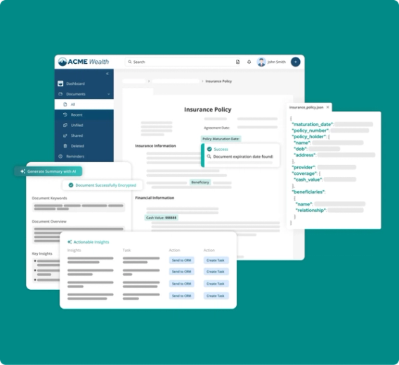 Insurance policy screens