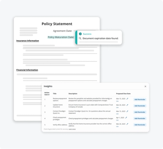 App screens overlayed to show document add functionality