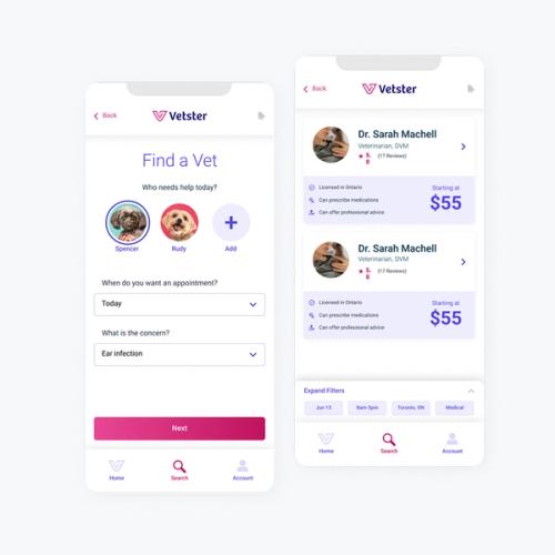 App mockups