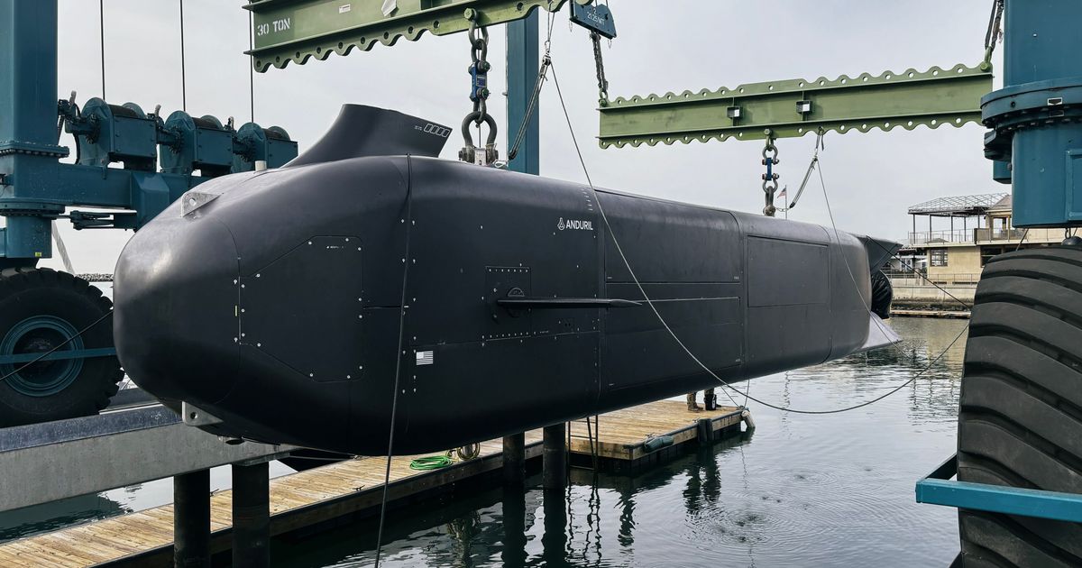Anduril selected to build autonomous underwater vehicles for U.S. Navy