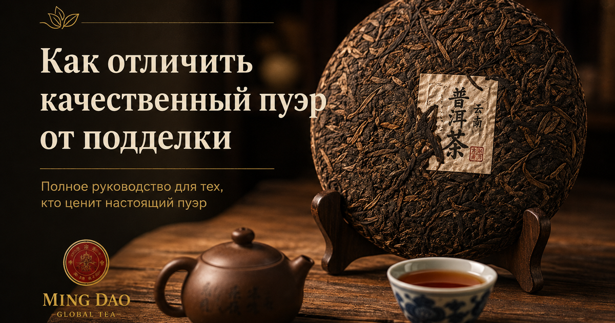 Как отличить качественный пуэр от подделки | Ming Dao