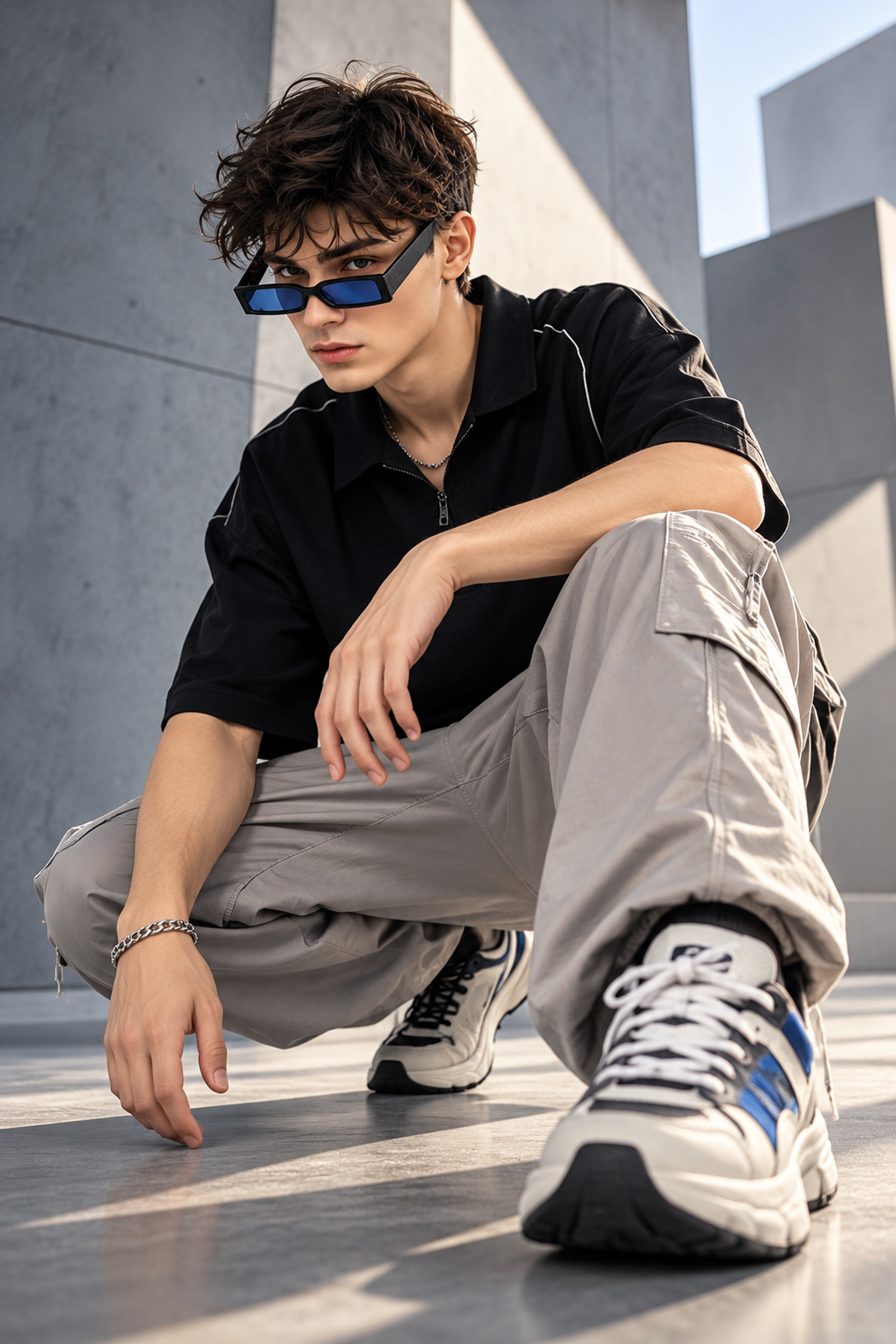 VOLT --- Futuristic Men's Eyewear Campaign