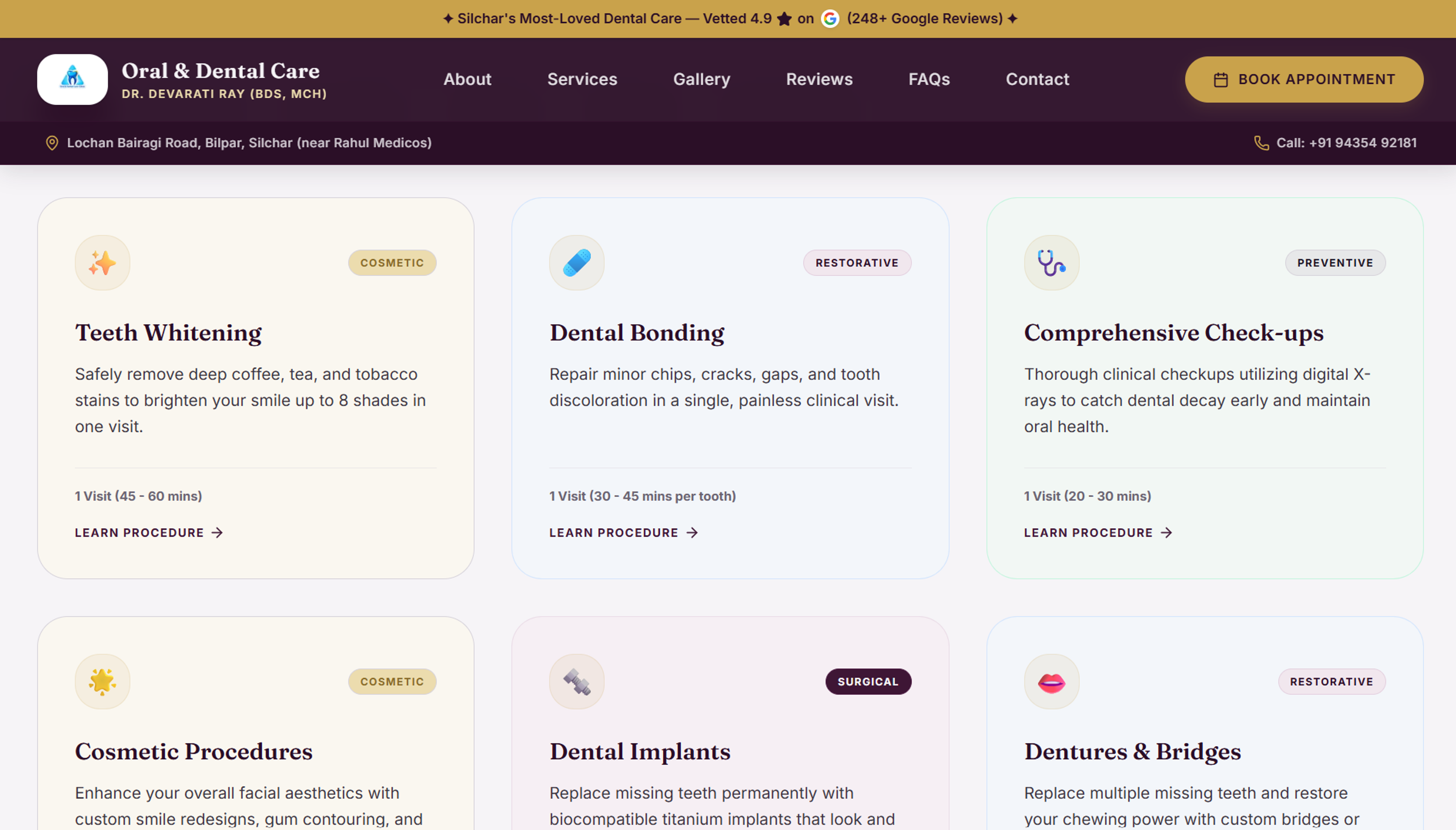 Oral & Dental Care Clinic — screenshot 2