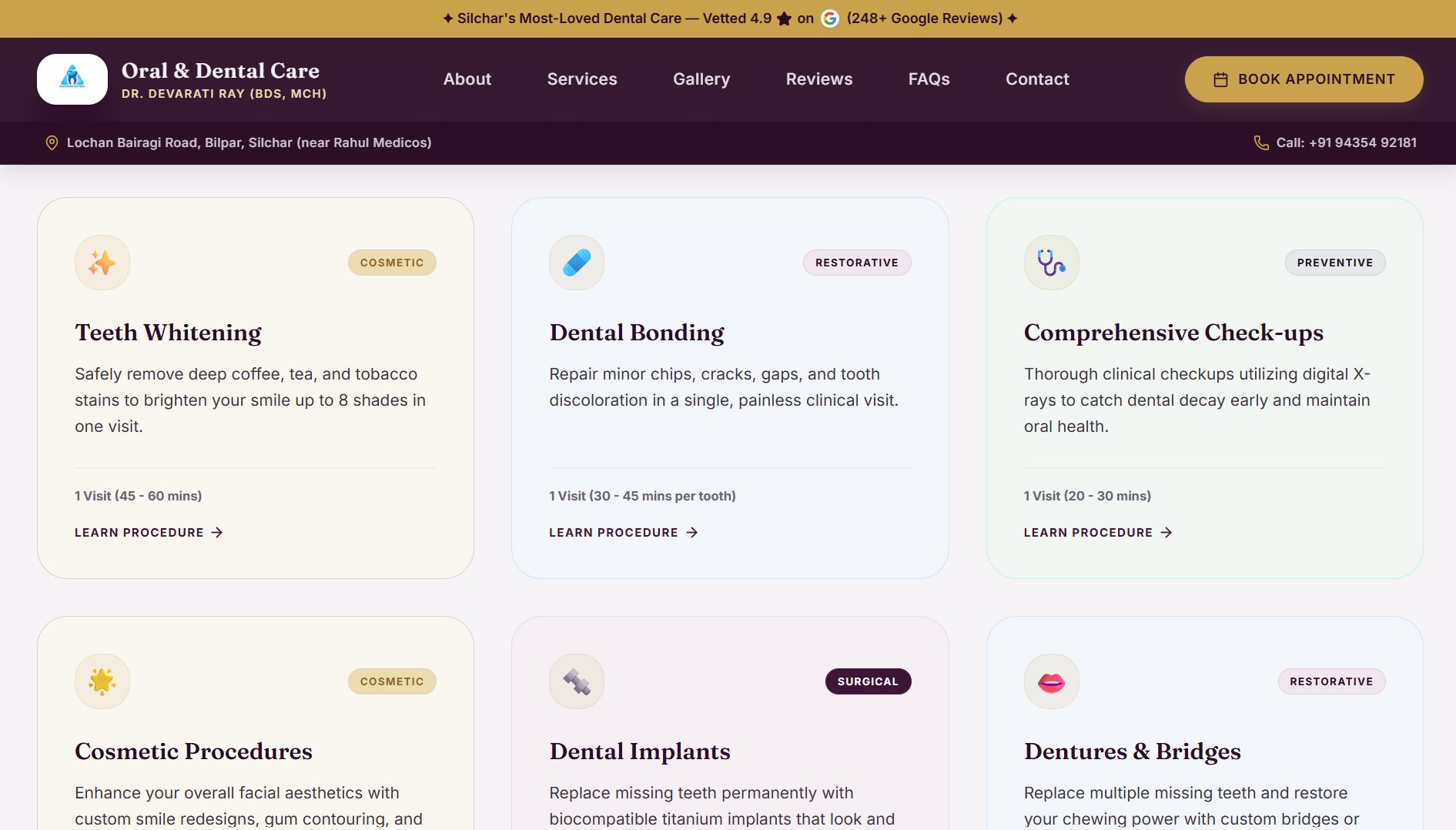 Oral & Dental Care Clinic — screenshot 2