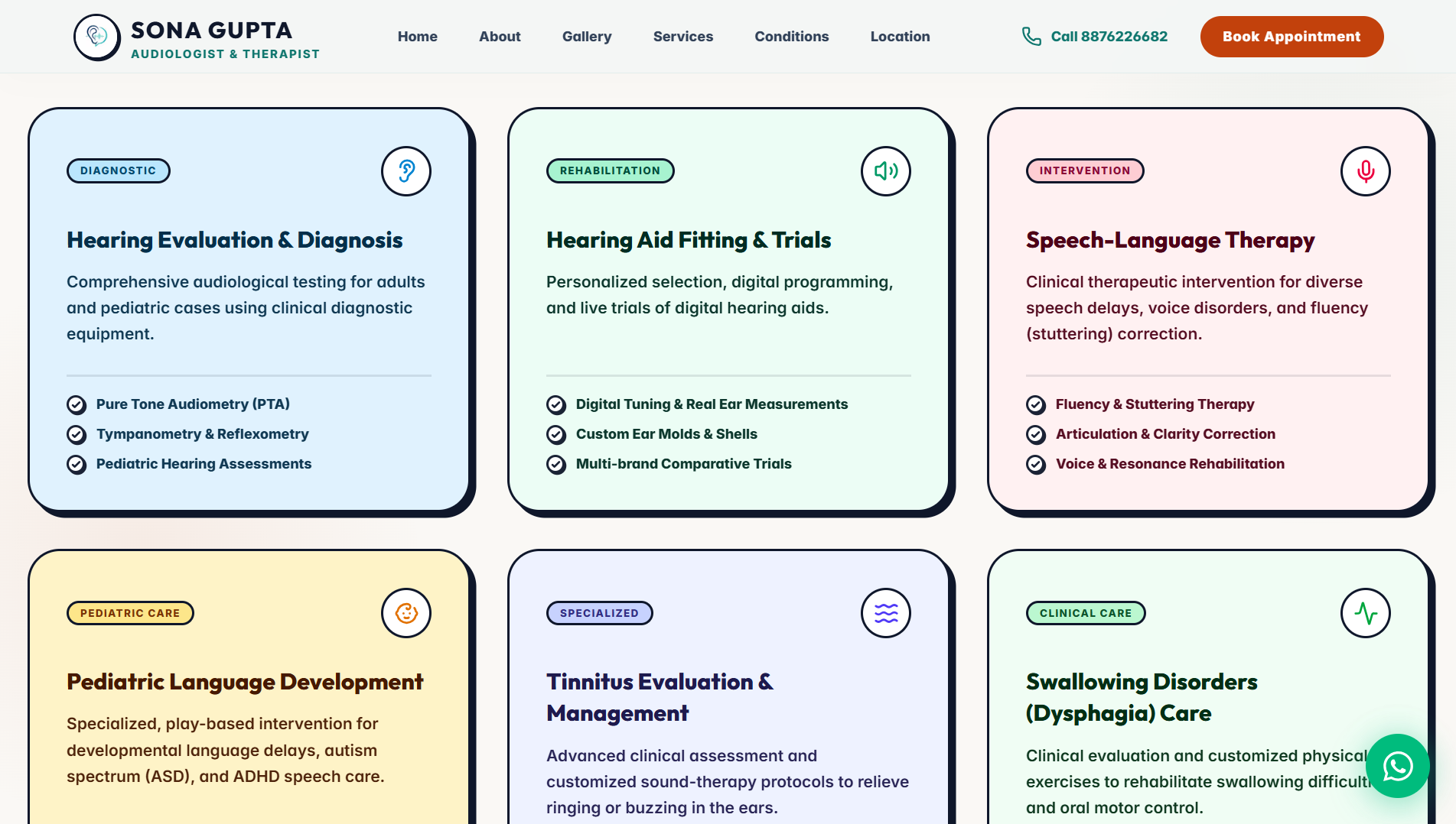 Sona Gupta — Audiologist & Speech Therapist — screenshot 1