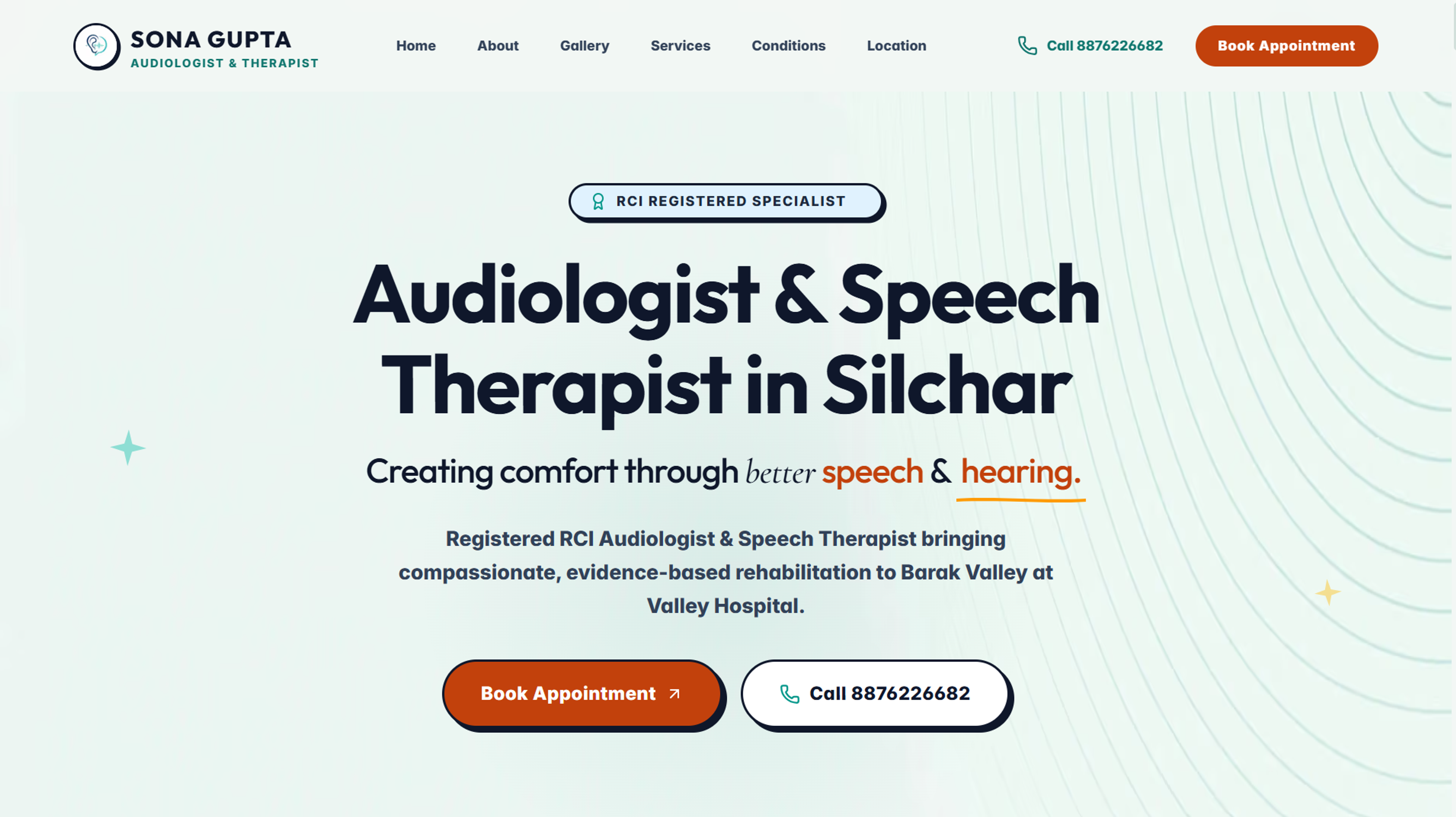 Sona Gupta — Audiologist & Speech Therapist