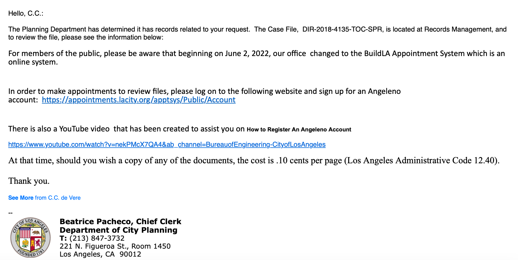 Misadventures in CPRA Requests EMPTY LOS ANGELES