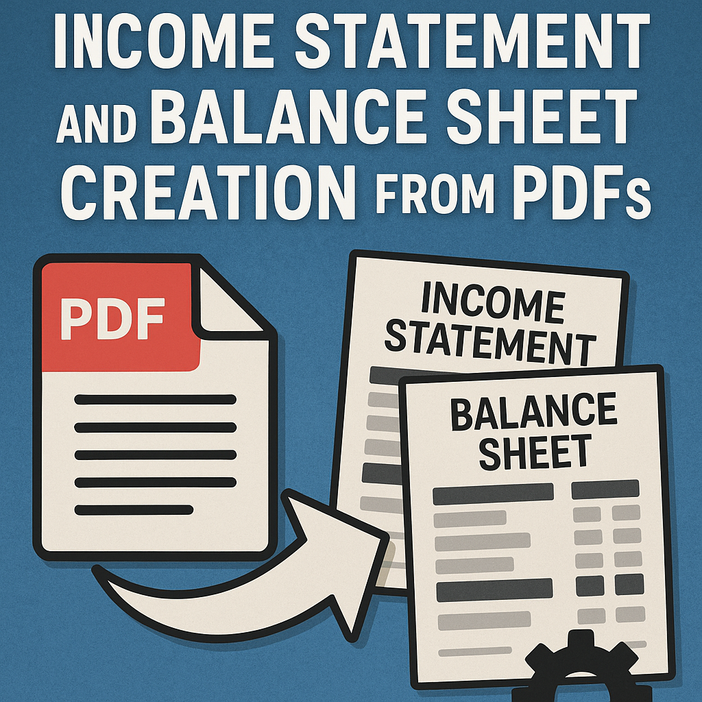 How I Automated Income Statement and Balance Sheet Creation from PDFs (and How You Can Too)