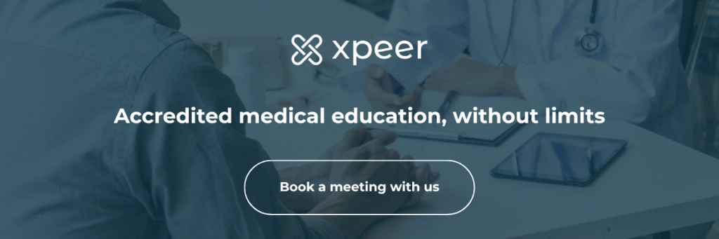 CTA book a meeting with Xpeer