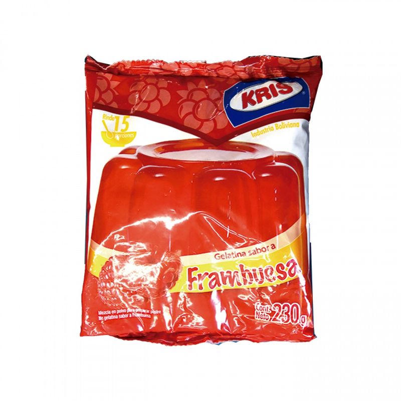 Gelatina Frambuesa 230g Kris