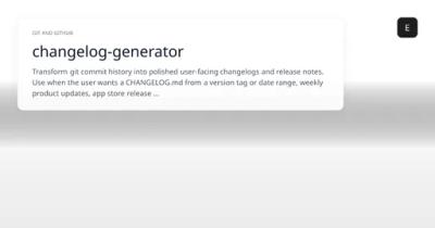 changelog-generator | Eigent Skills