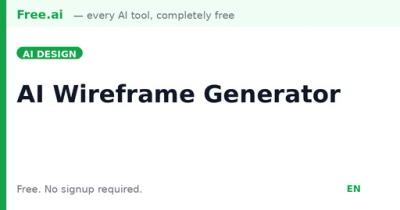 Free AI Wireframe Generator
