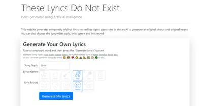 These Lyrics Do Not Exist
