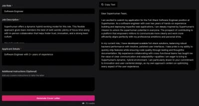 AI Cover Letter Generator