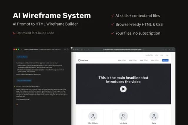 AI Wireframe System