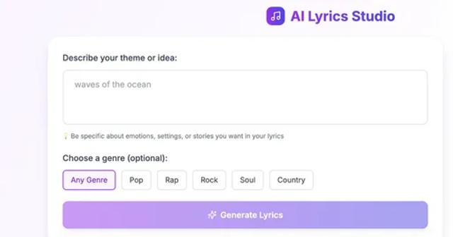 AI Lyrics Generator