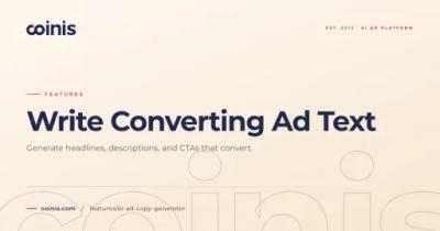 Coinis AI Ad Copy Generator