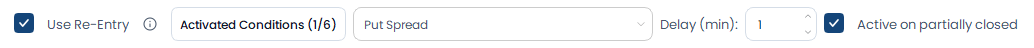 Screenshot der OptionsApp, Rollen von Optionen: Rollen in ein anderes Trade Template