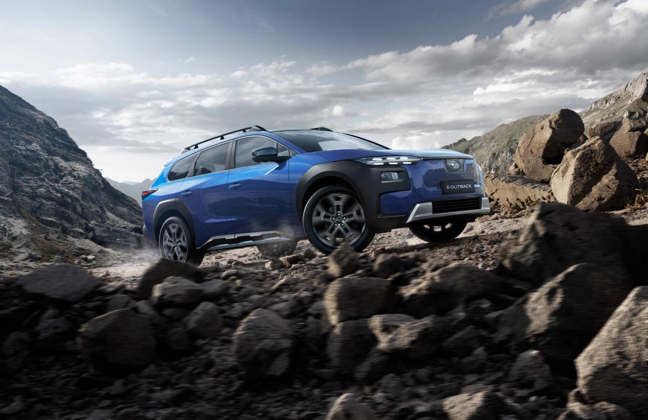 Subaru E-Outback - firehjulsdrift - X-MODE - høy bakkeklaring på 21,4 cm